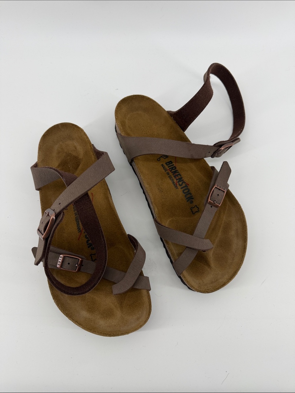 Birkenstock Yara Sandals in Brown Ladies 9 S73